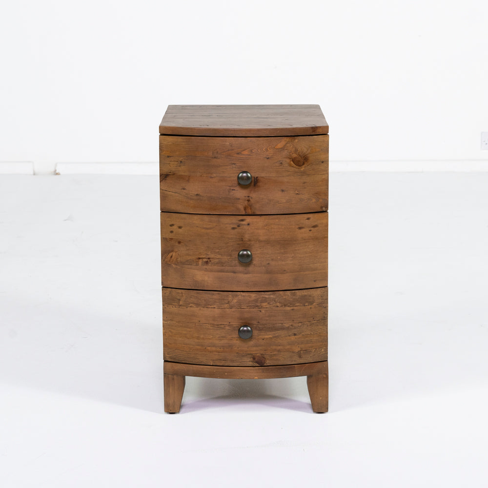 Hawaii 3 Drawer Bedside Table
