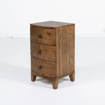 Hawaii 3 Drawer Bedside Table