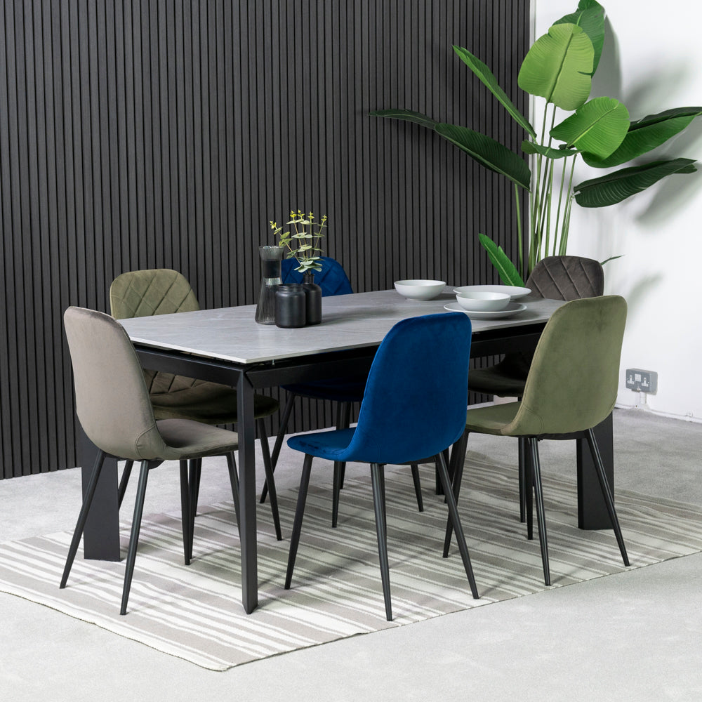 Barron Ceramic Extending Dining Table (160cm  - 220cm)