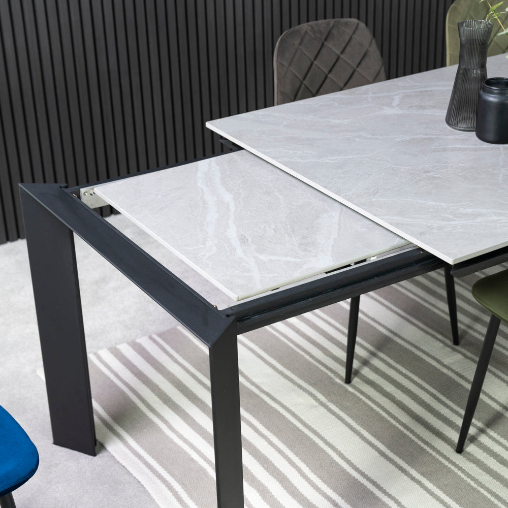 Barron Ceramic Extending Dining Table (160cm  - 220cm)