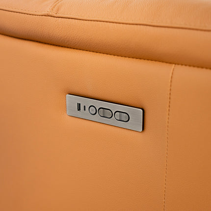 Dohar 3 Seater Leather Power Recliner Sofa