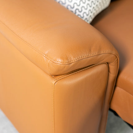 Dohar 3 Seater Leather Power Recliner Sofa
