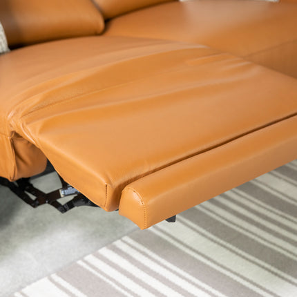 Dohar 3 Seater Leather Power Recliner Sofa