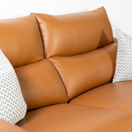 Dohar 3 Seater Leather Power Recliner Sofa