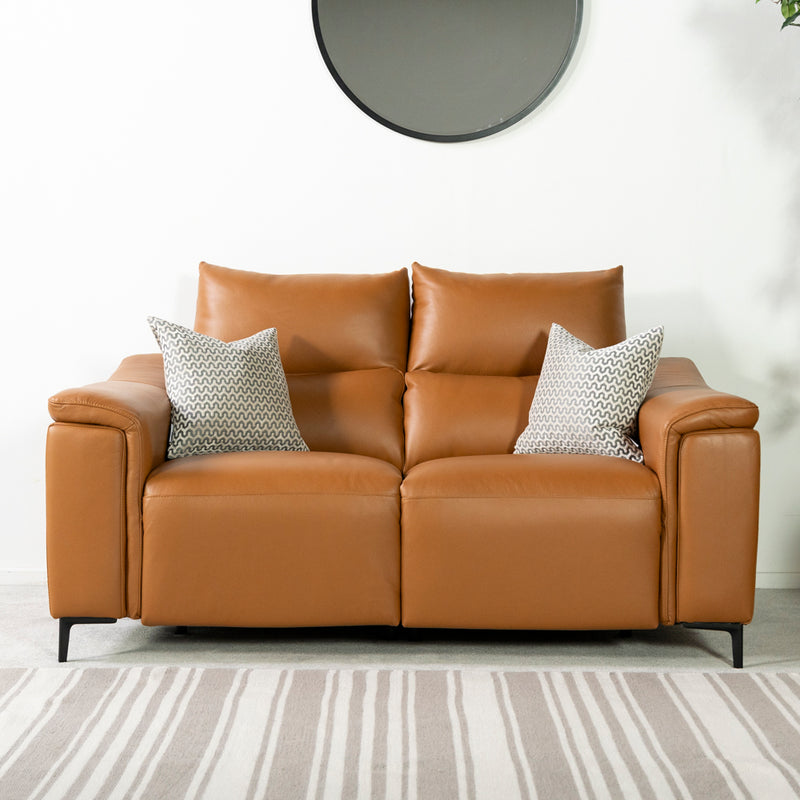 Dohar 2 Seater Leather Power Recliner Sofa