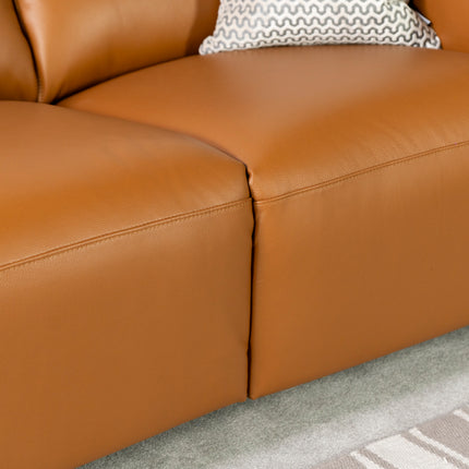 Dohar 3 Seater Leather Power Recliner Sofa