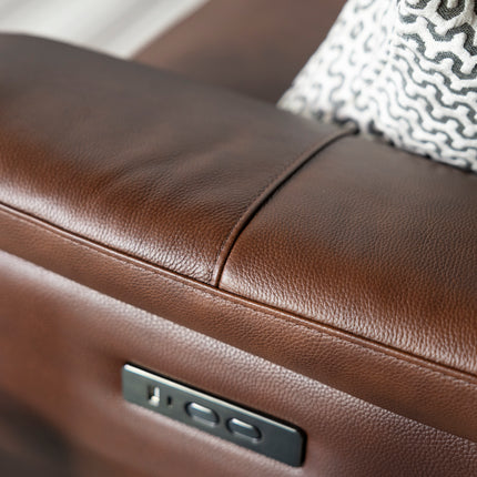 New Hampshire 3 Seater Leather Power Recliner Sofa