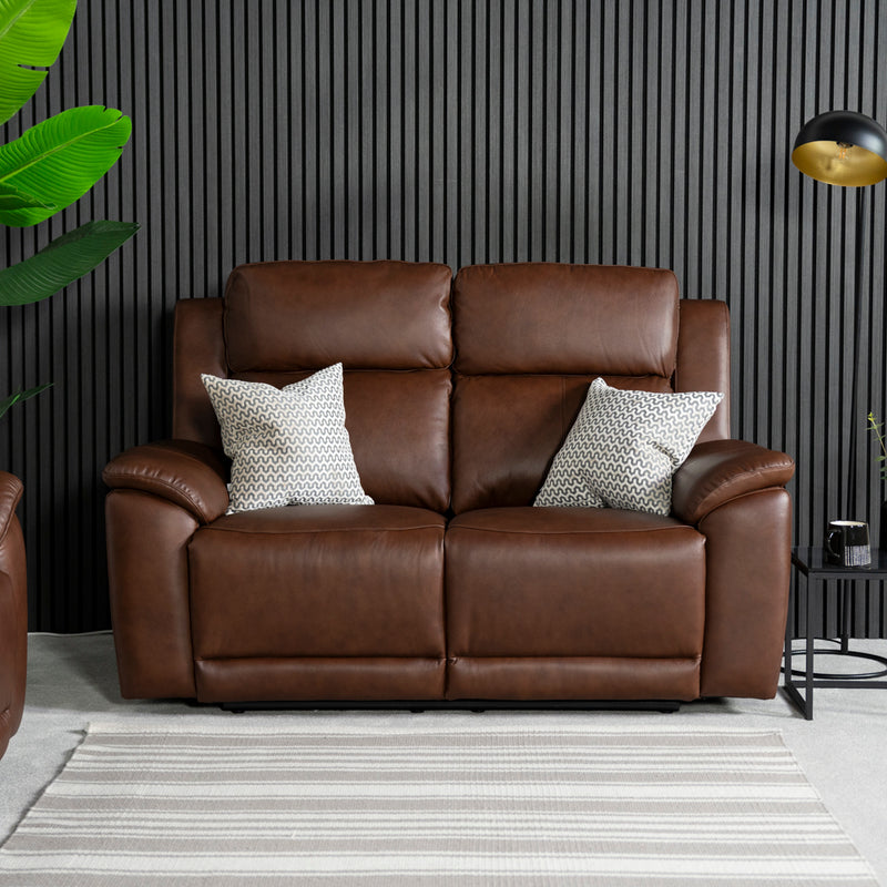 New Hampshire 2 Seater Leather Power Recliner Sofa