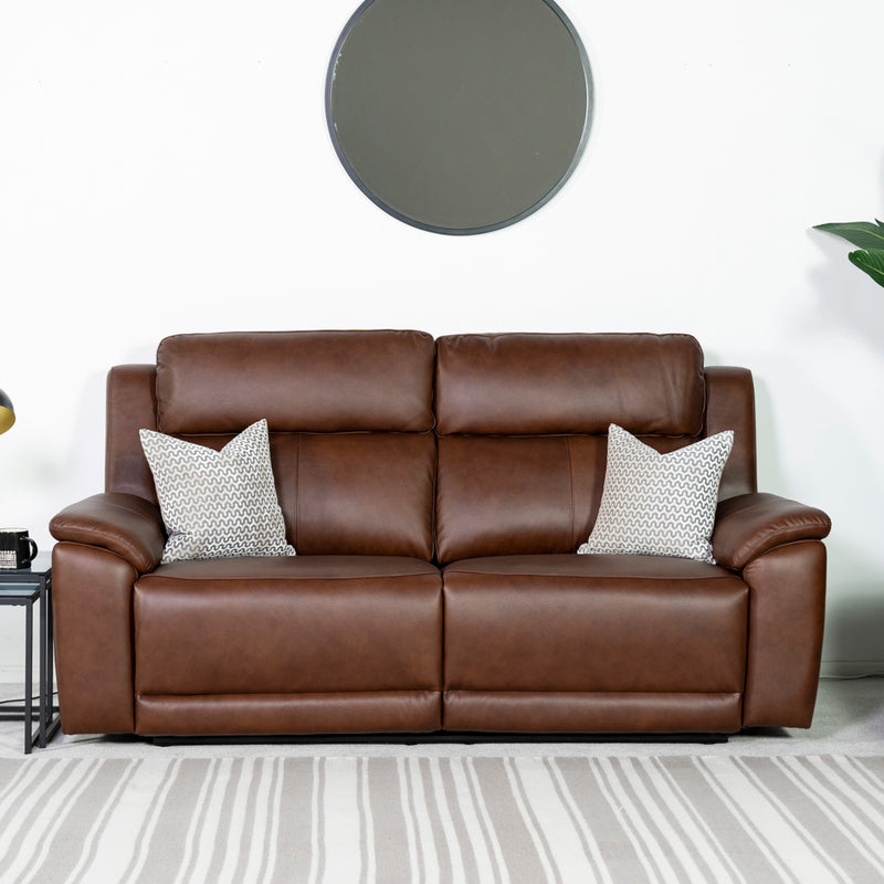 New Hampshire 3 Seater Leather Power Recliner Sofa