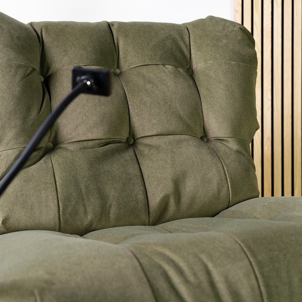Chill Swivel Rocker Power Recliner Chair - Olive Green