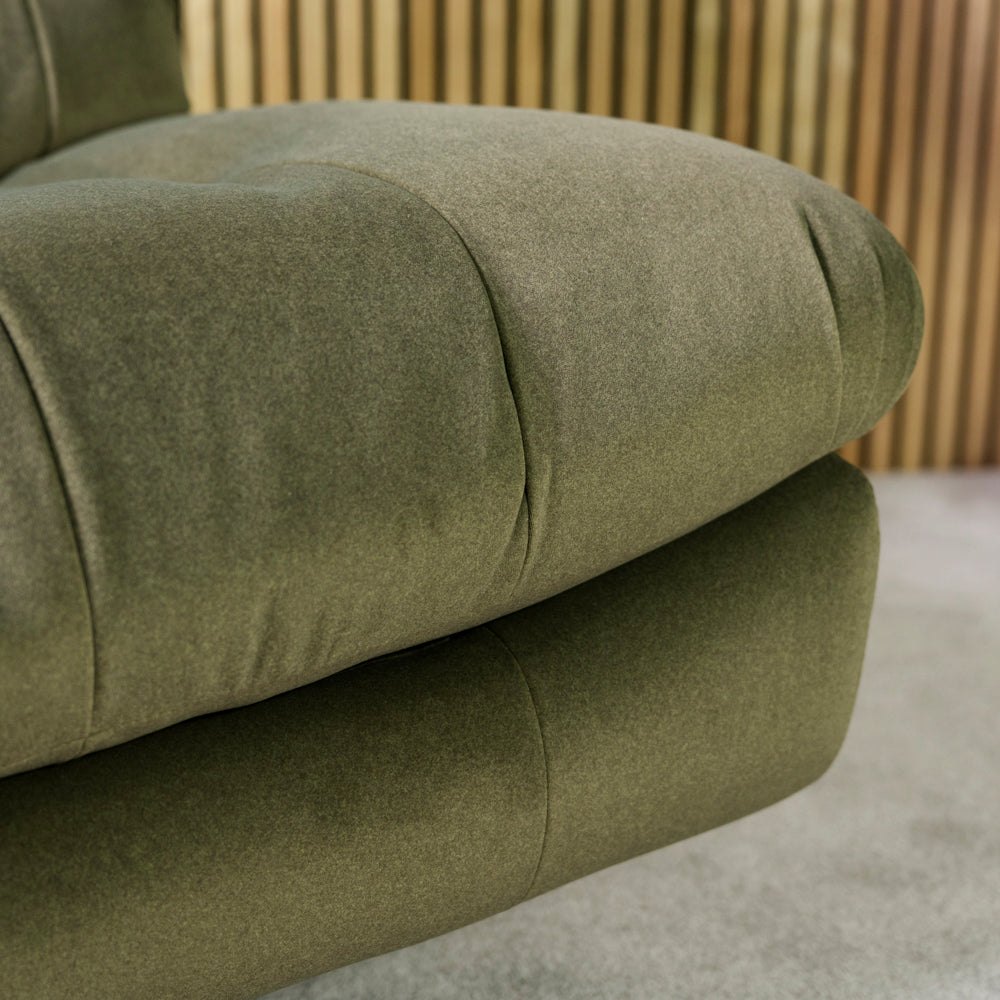 Chill Swivel Rocker Power Recliner Chair - Olive Green