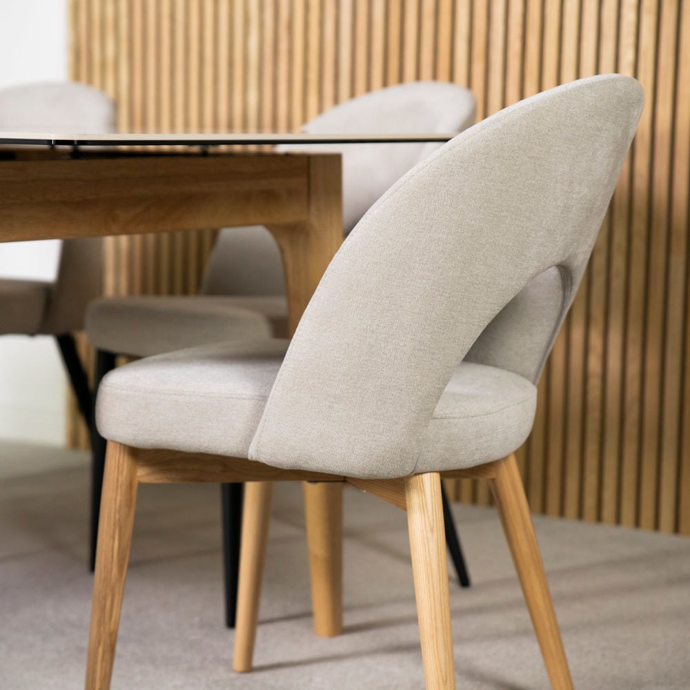 Morken Wooden Legs Dining Chair - Set Of 2