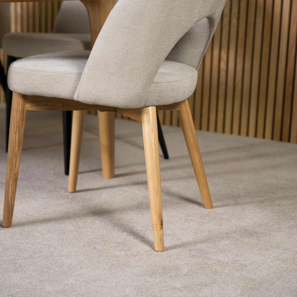 Morken Wooden Legs Dining Chair - Set Of 2