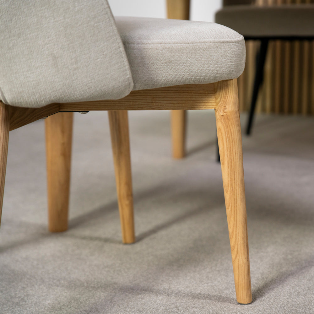 Morken Wooden Legs Dining Chair - Set Of 2