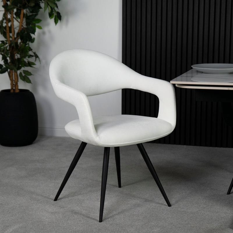 Emma White Dining Chair Set Of 2