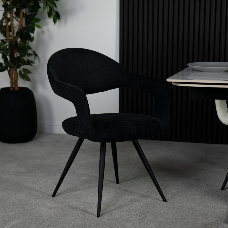 Emma Black Dining Chair Set Of 2