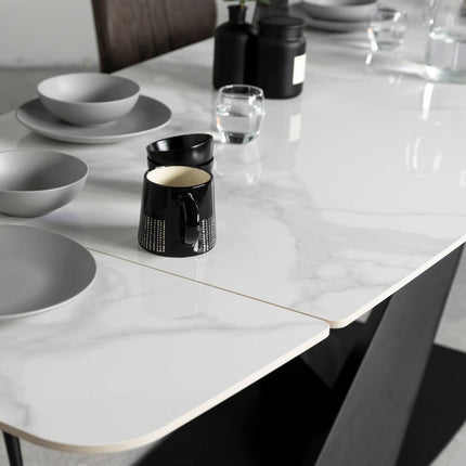 Denver Ceramic Extendable Dining Table (180cm-260cm)