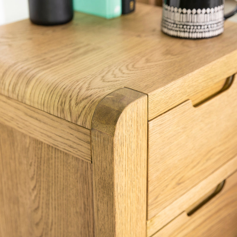 Padstow 3 Drawer Bedside Table