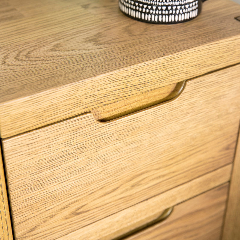 Padstow 3 Drawer Bedside Table