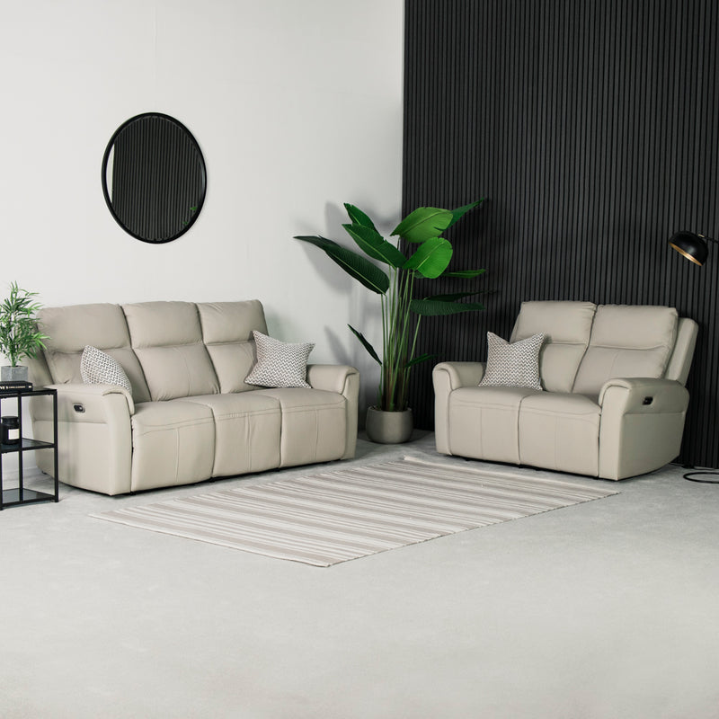 Chievo Leather 3 Seater Power Recliner Sofa