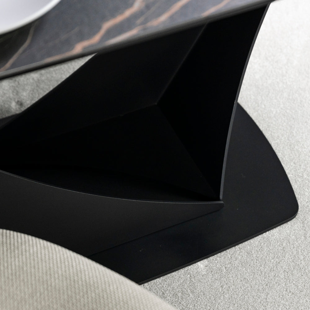 Cosmo Black Ceramic Extending Dining Table (160cm - 240cm) – FW Homestores