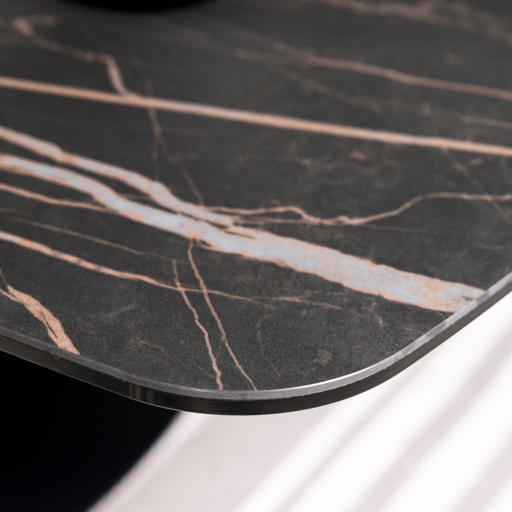 Cosmo Black Ceramic Coffee Table