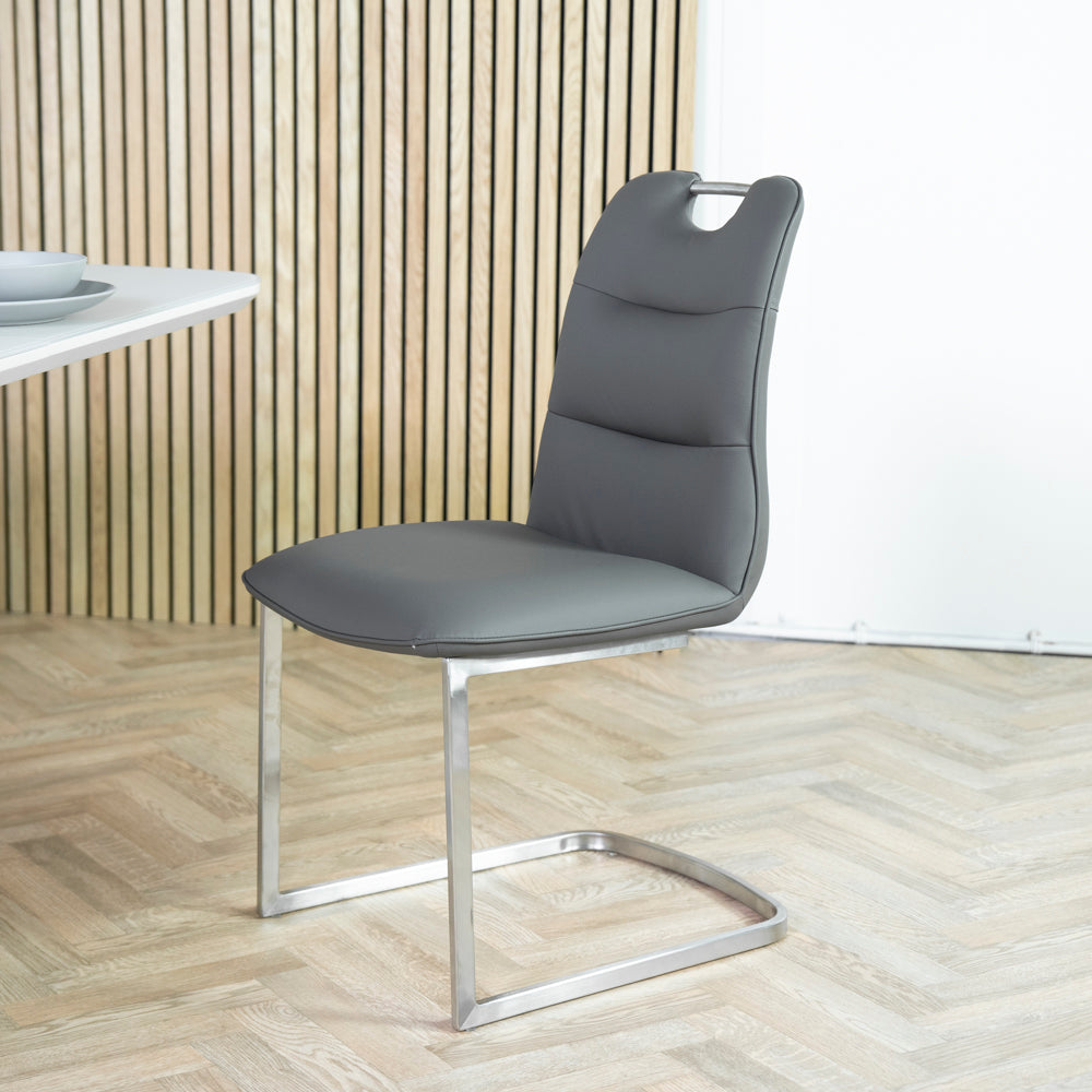 Laurel Dark Grey Dining Chair Set of 2