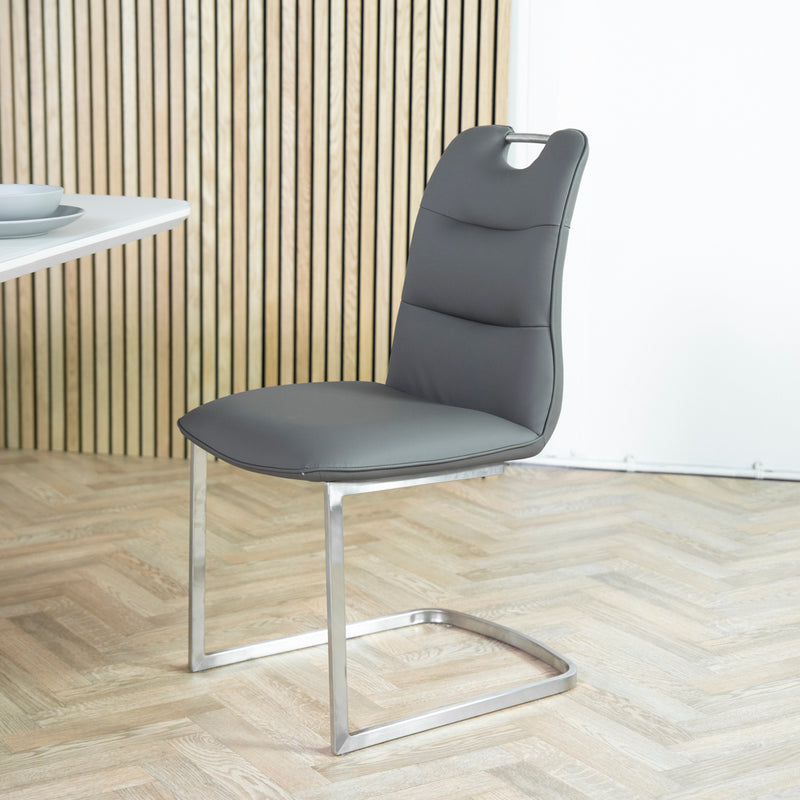 Laurel Dark Grey Dining Chair Set of 2