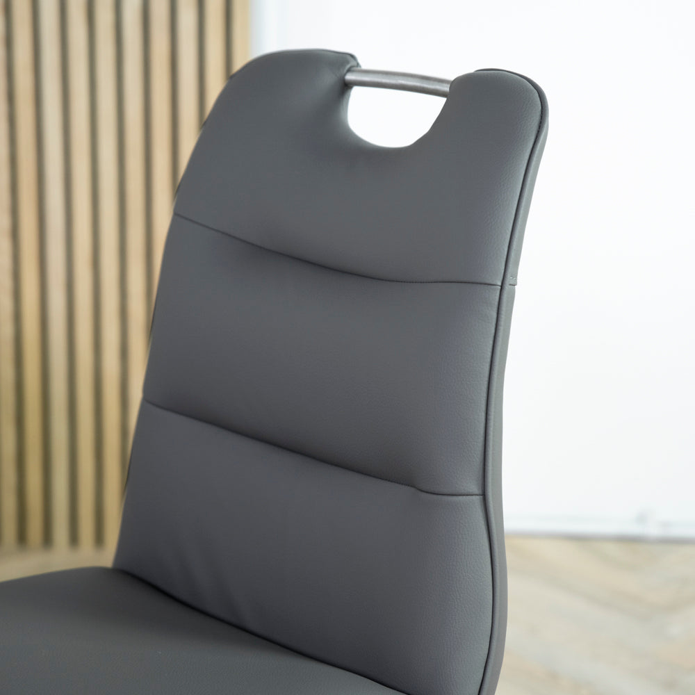 Laurel Dark Grey Dining Chair Set of 2