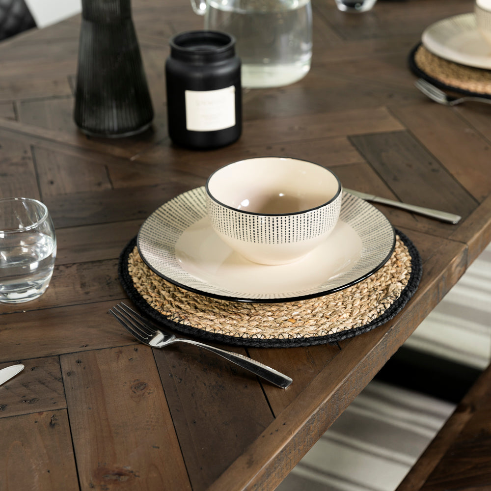 Tulsa Dark Extendable Dining Table (140cm - 180cm)