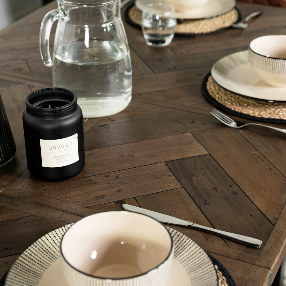 Tulsa Dark Extendable Dining Table (140cm - 180cm)