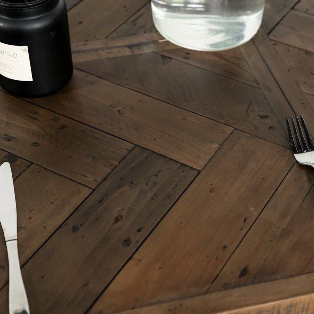 Tulsa Dark Extendable Dining Table (140cm - 180cm)