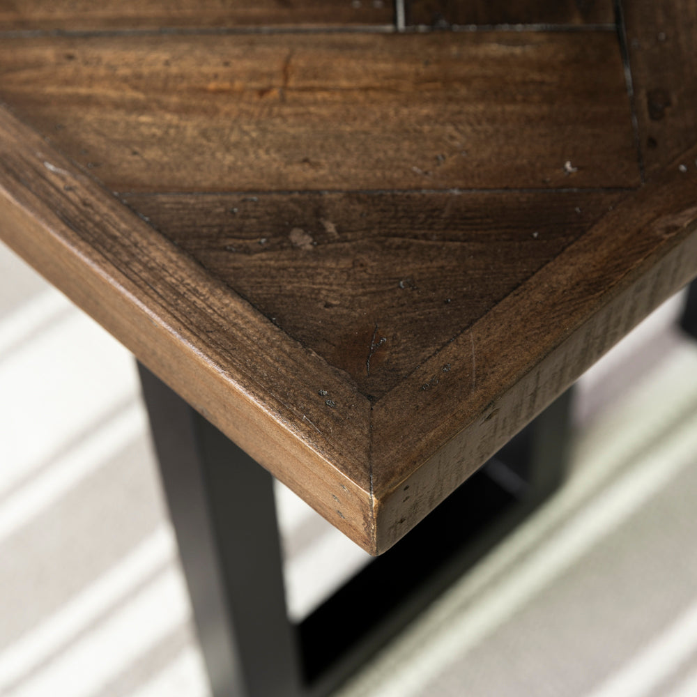 Tulsa Dark Reclaimed Wood Bench