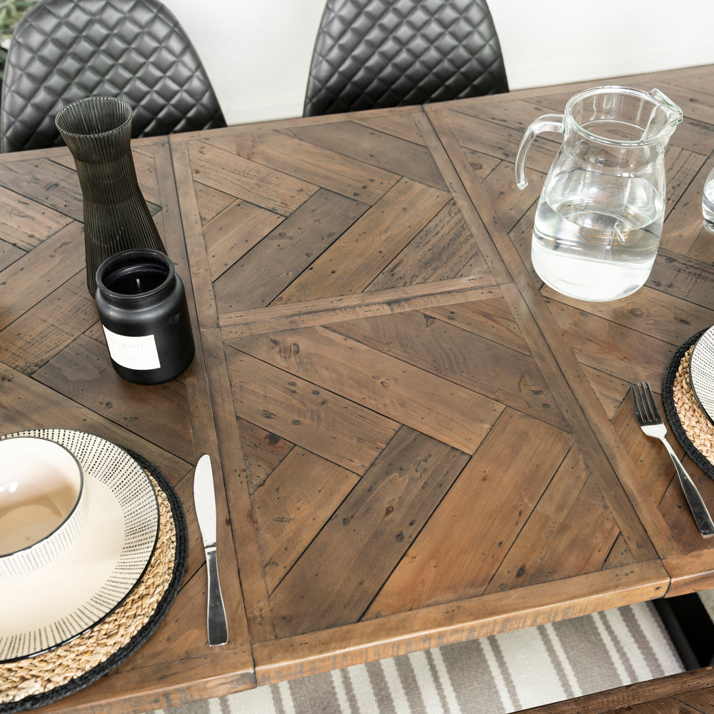Tulsa Dark Extendable Dining Table (140cm - 180cm)