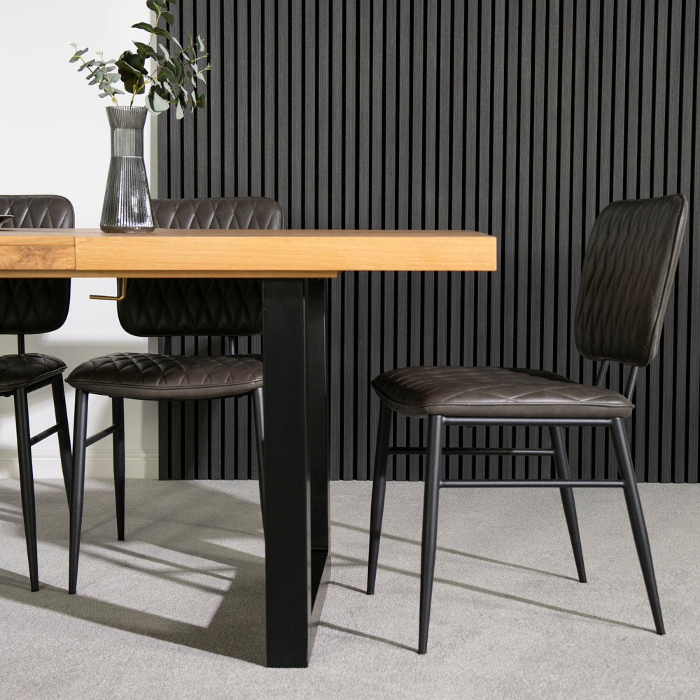 Montana Oak Extending Dining Table