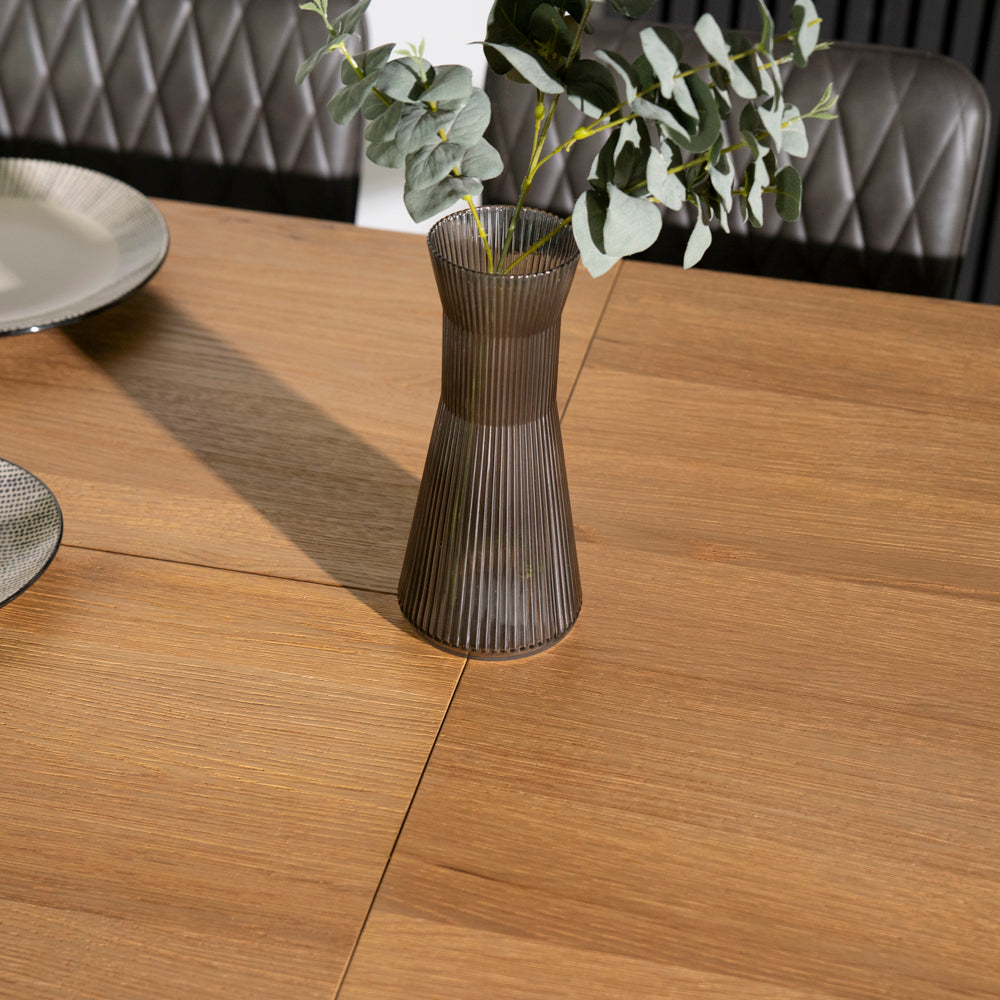 Montana Oak Extending Dining Table