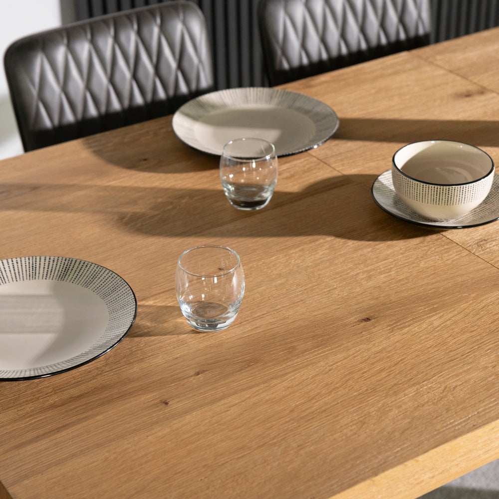Montana Oak Extending Dining Table