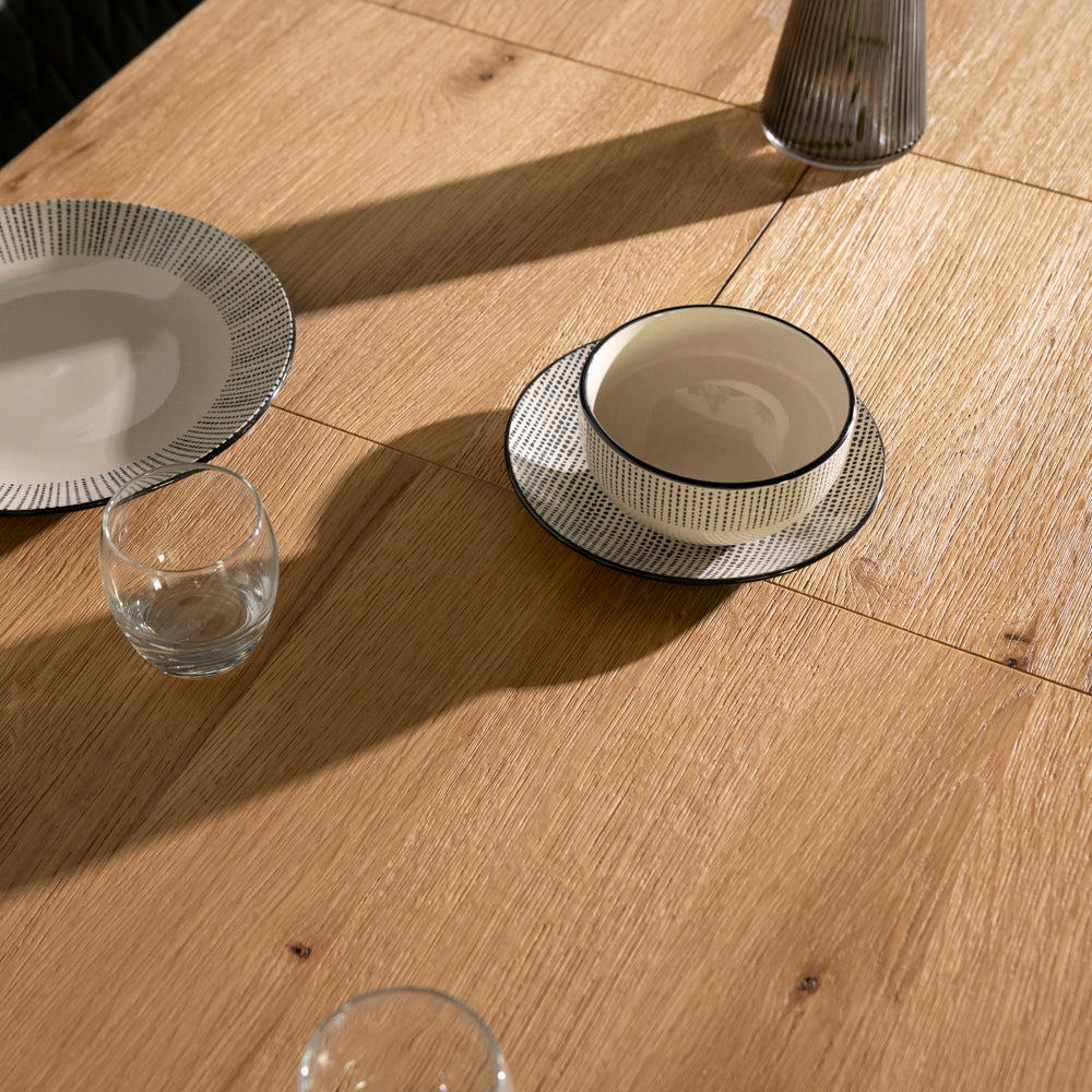 Montana Oak Extending Dining Table
