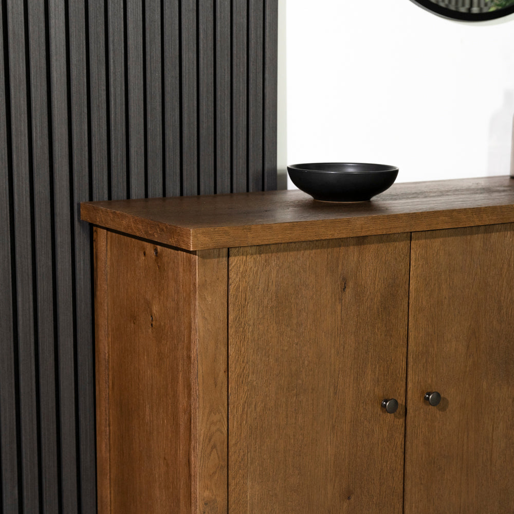 Quebec Oak 3 Door Sideboard
