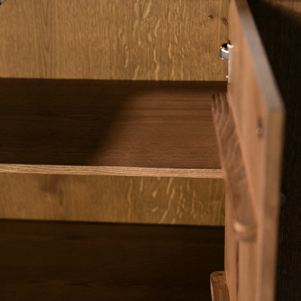 Quebec Oak 3 Door Sideboard