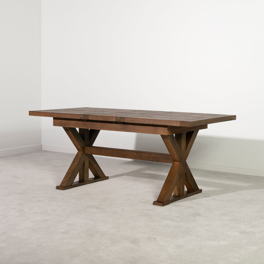 Quebec Oak Extending Dining Table