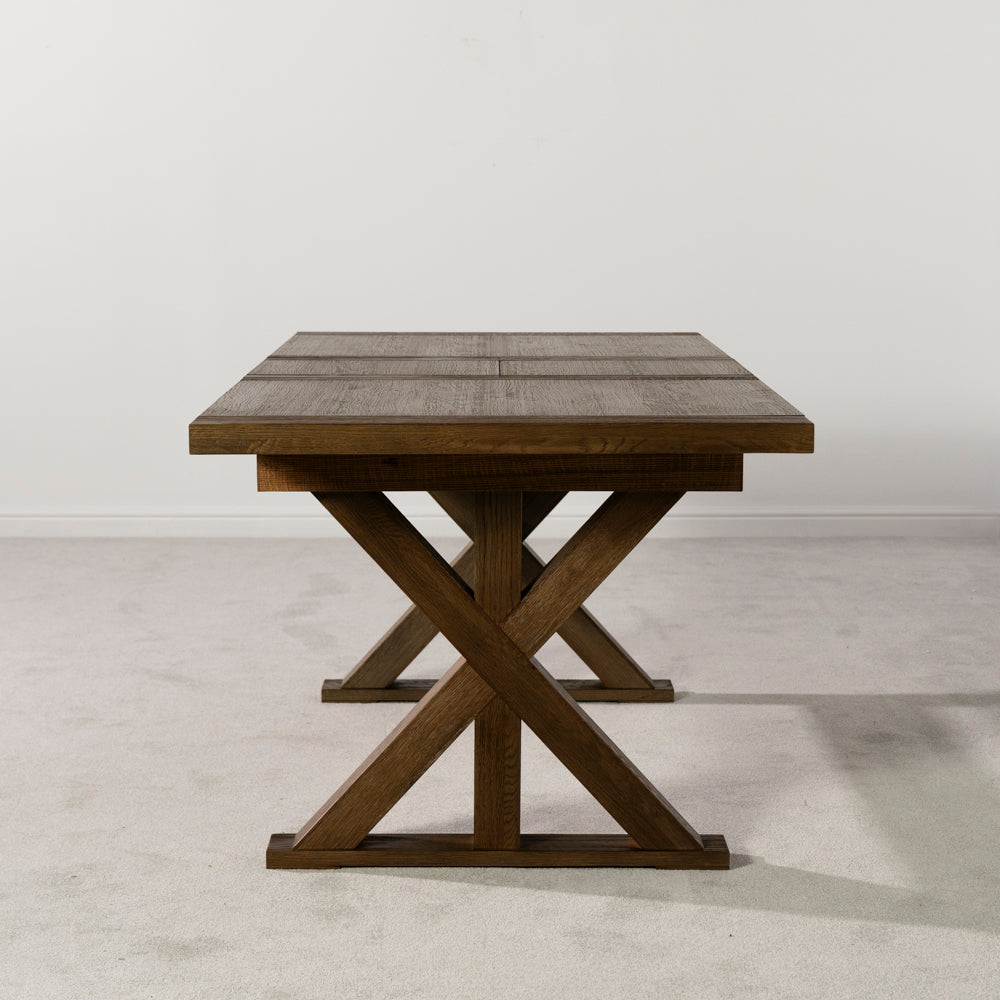 Quebec Oak Extending Dining Table