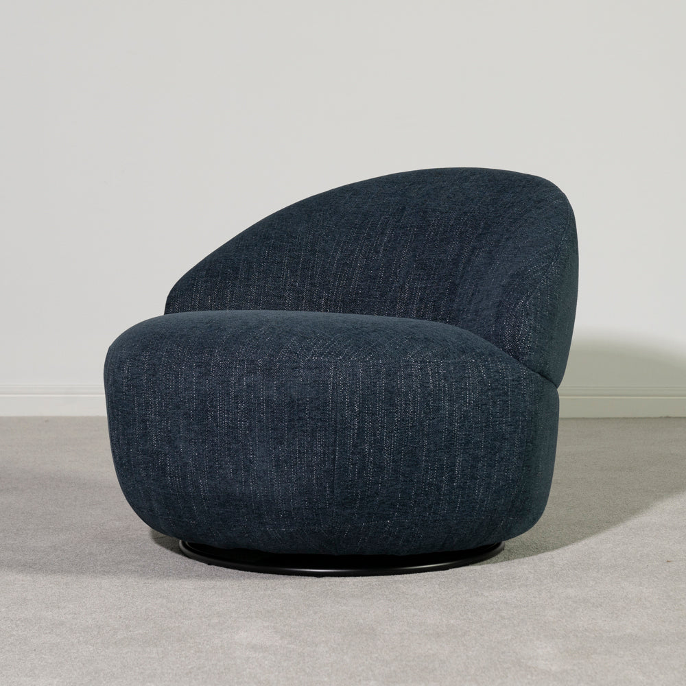 Abelia Swivel Chair — Blue
