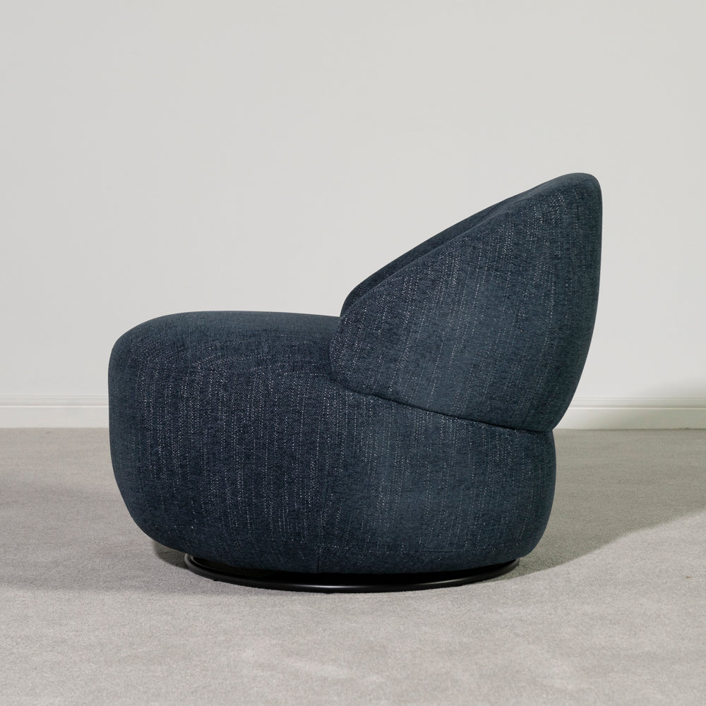 Abelia Swivel Chair — Blue