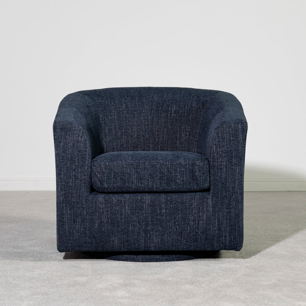 Dahlia Swivel Chair — Blue