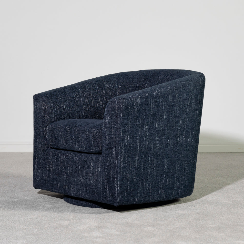Dahlia Swivel Chair — Blue