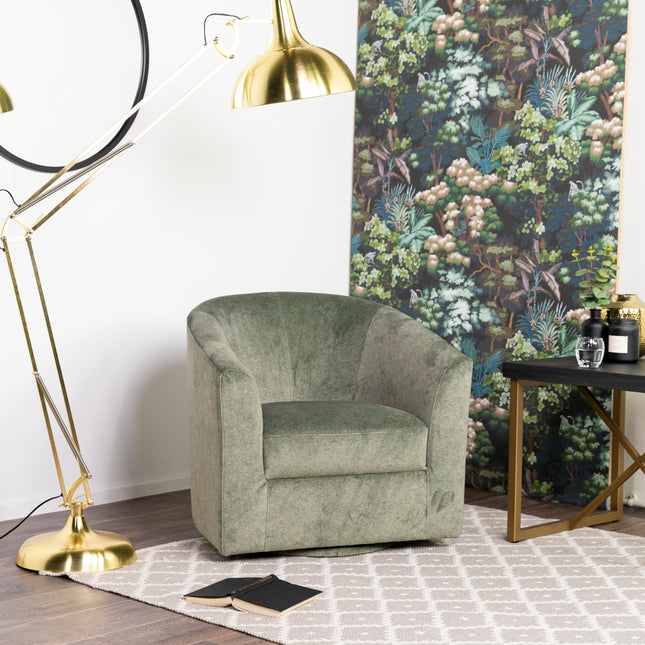 Melissa Green Swivel Armchair