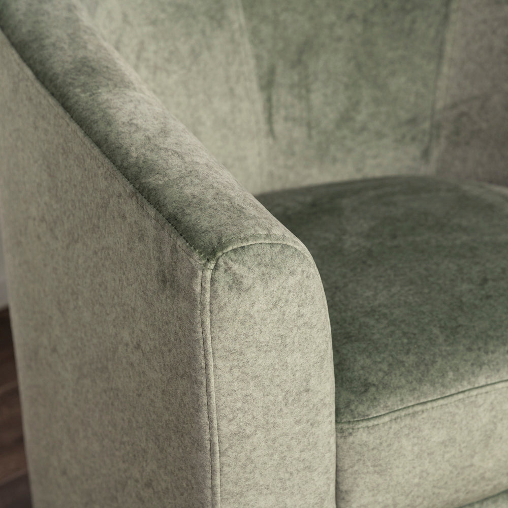 Melissa White Swivel Armchair