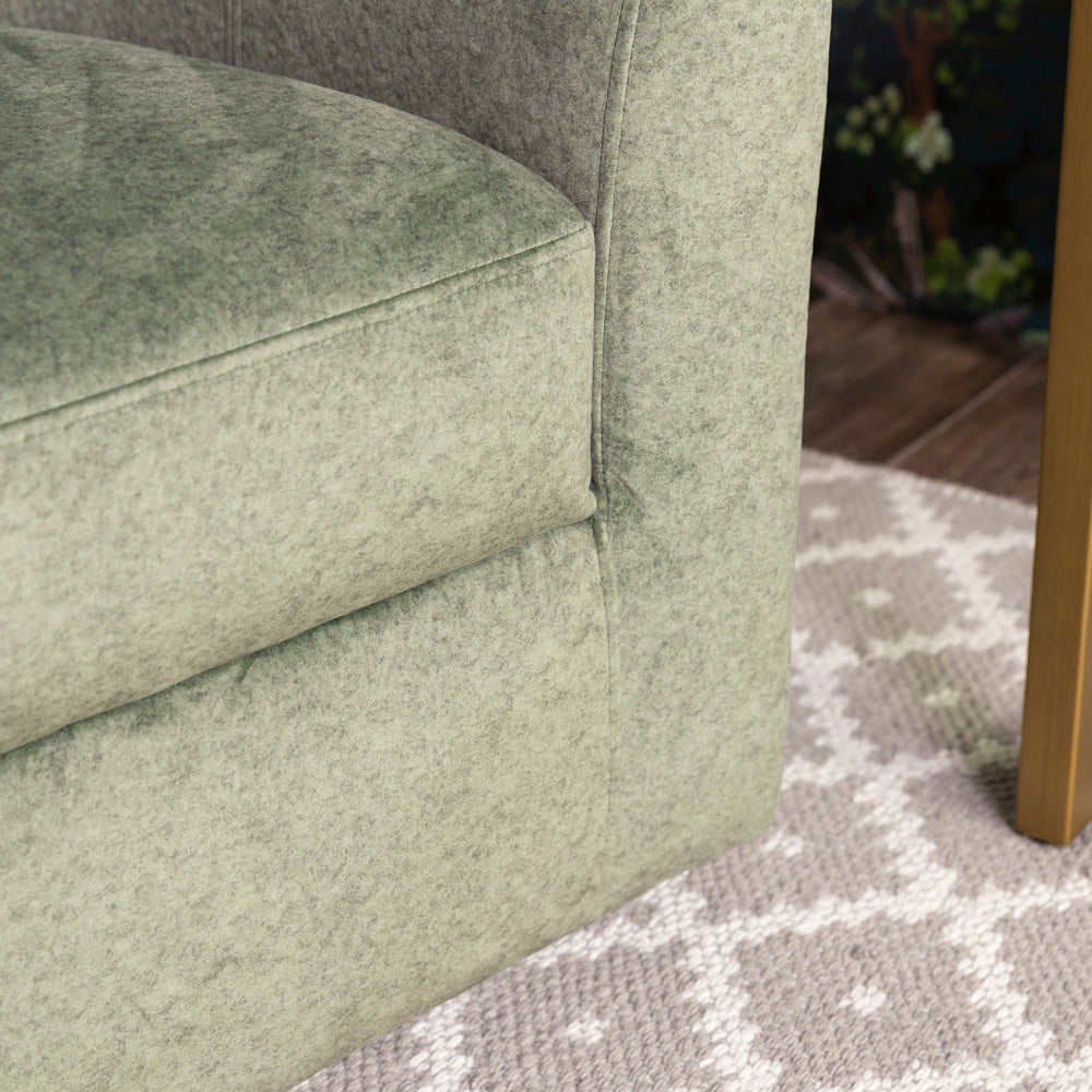 Melissa White Swivel Armchair