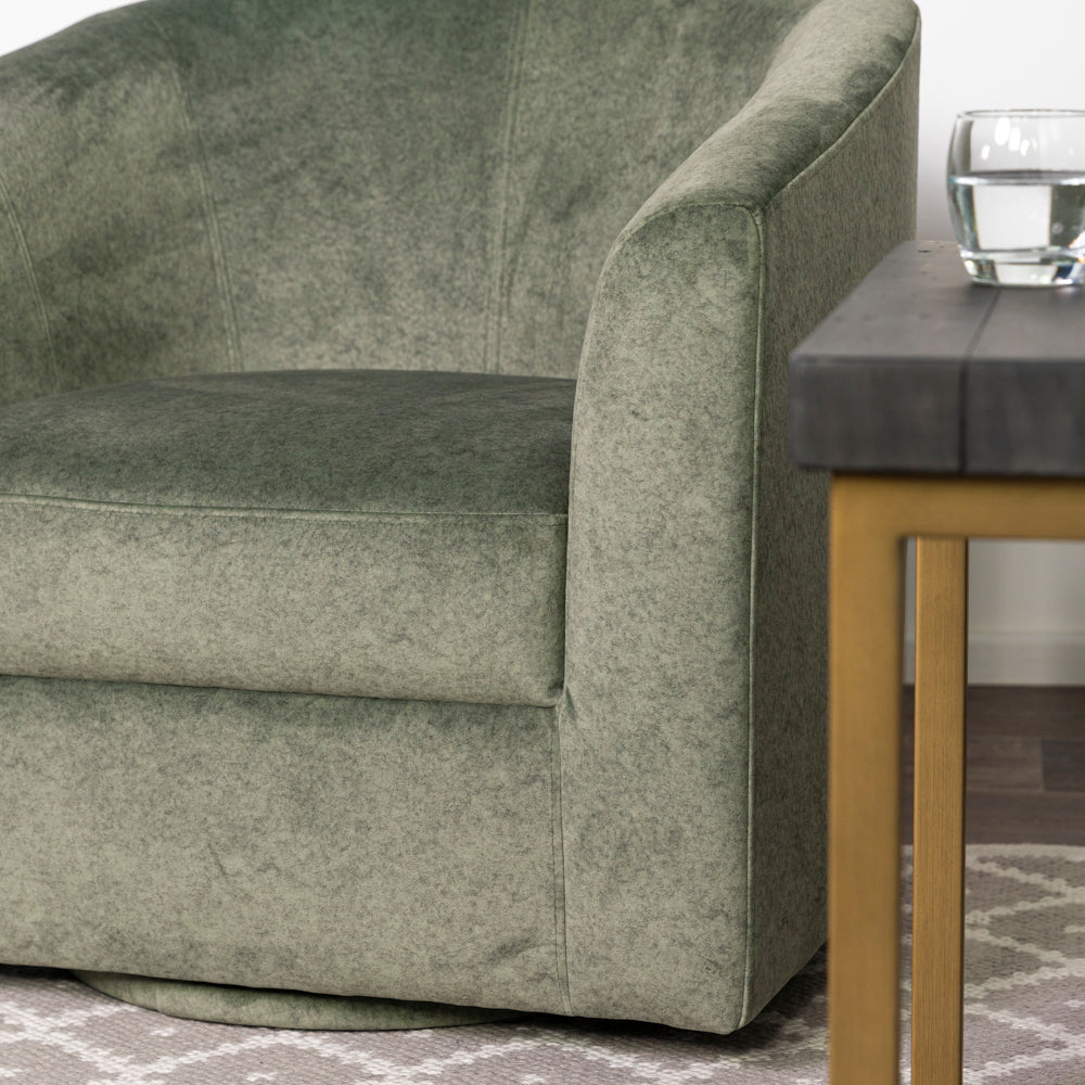 Melissa White Swivel Armchair
